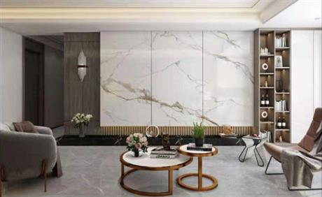 岩板电视背景墙效果图